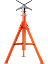 VEVOR Pipe Stand, 2500LBS Heavy Duty Pipe Jack Stands, 27.2"-52" Height Adjustable V Head Pipe Stand, 45# Steel Folding Jack Stand for 1/2-12 inches Pipes