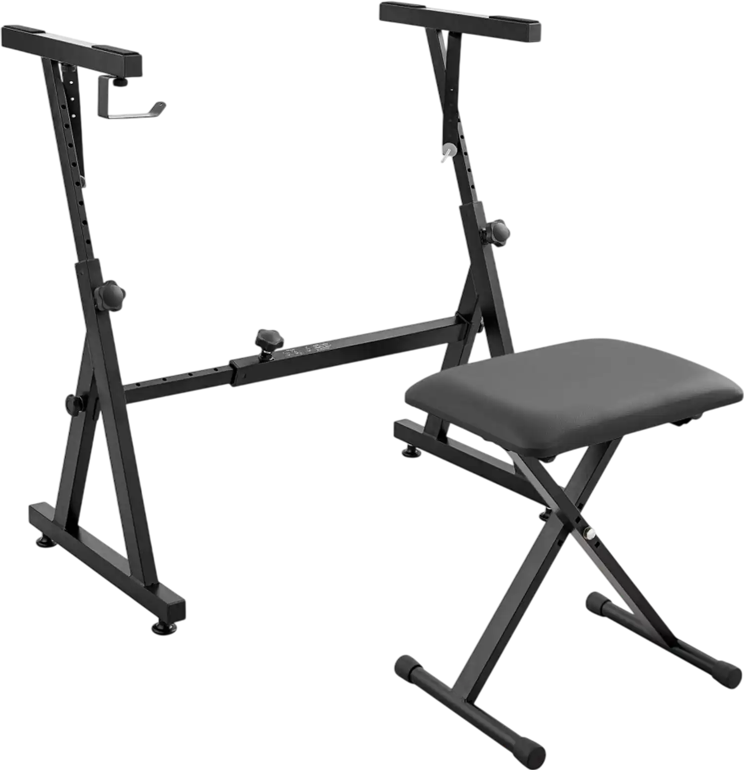 Vevor Keyboard Stand & Bench Set Adjustable Z-Style Digital Piano Stand New