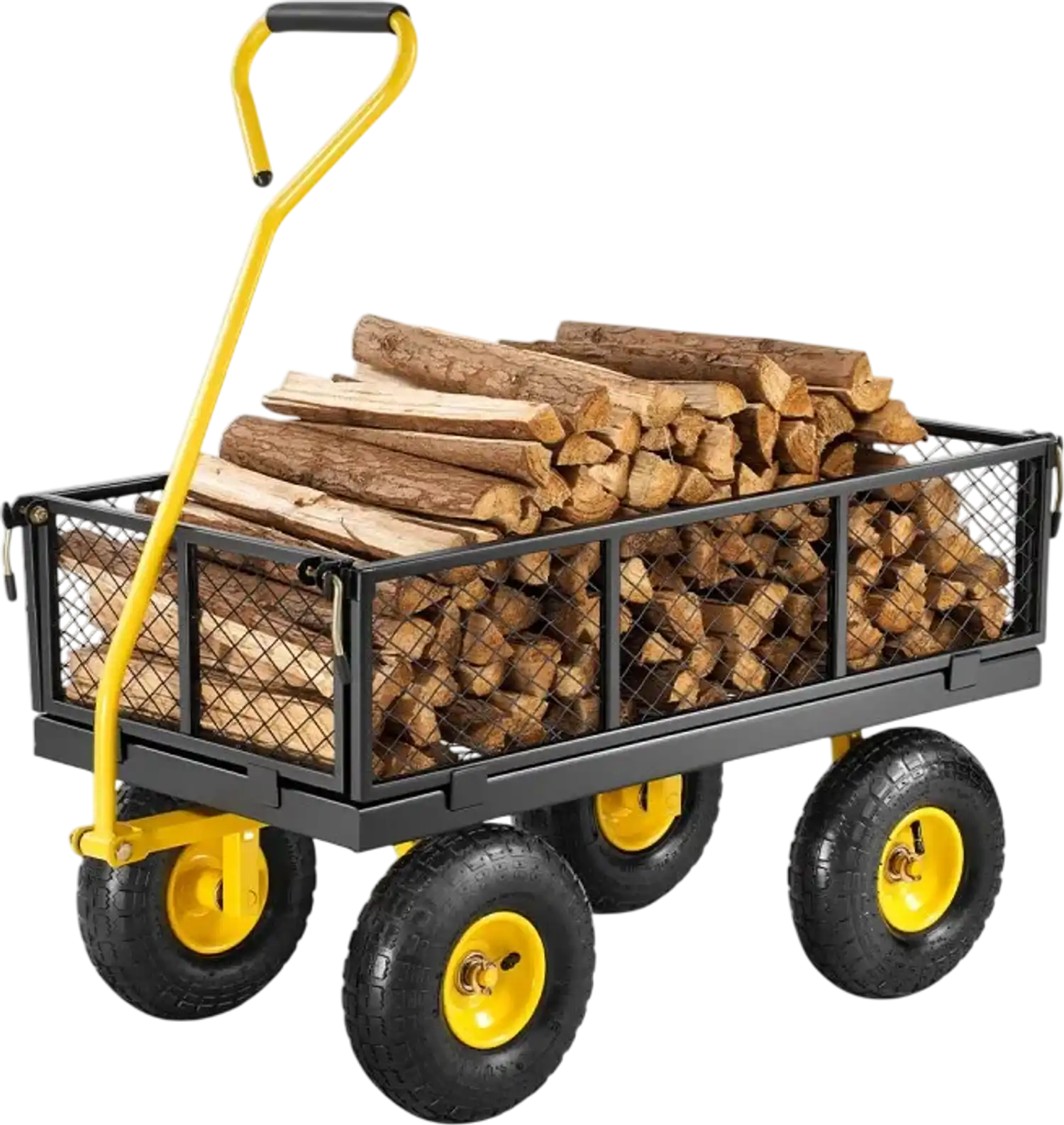 Vevor Garden Cart 500 lb Heavy-Duty Steel Yard Wagon with 10
