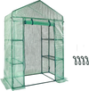 VEVOR Walk-in Green House, 4.6 x 2.4 x 6.7 ft, Greenhouse with Shelves, High Strength PE Cover with Doors, Windows and Steel Frame, Set Up in Minutes, for Planting and Storage