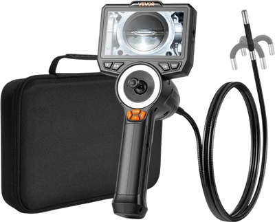Vevor Borescope 4-Way Articulating Endoscope Inspection Camera with Light 4.9' New