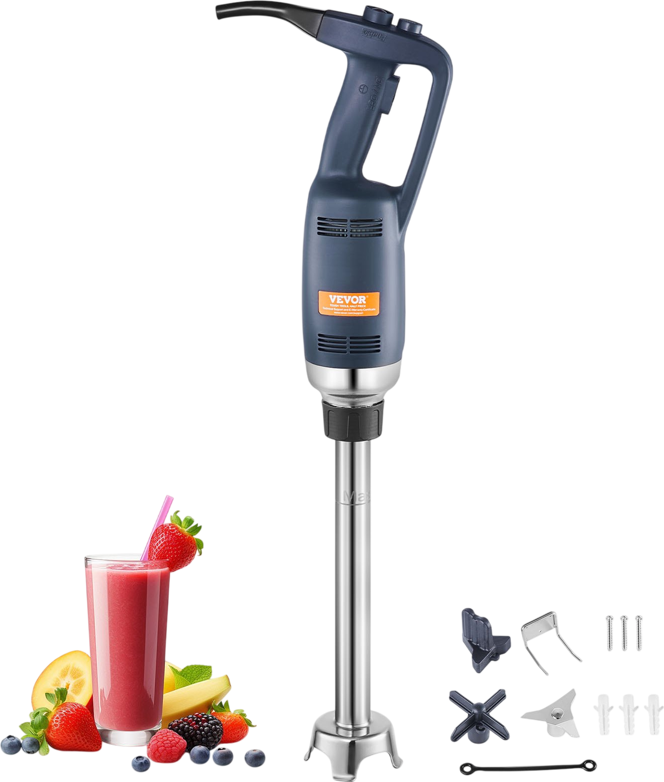 Vevor Commercial Immersion Blender 350W Hand Mixer 16 in. Variable Speed New
