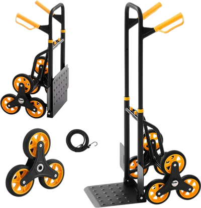 Vevor Stair Climbing Cart Heavy-Duty Folding Trolley 330 lbs Capacity New