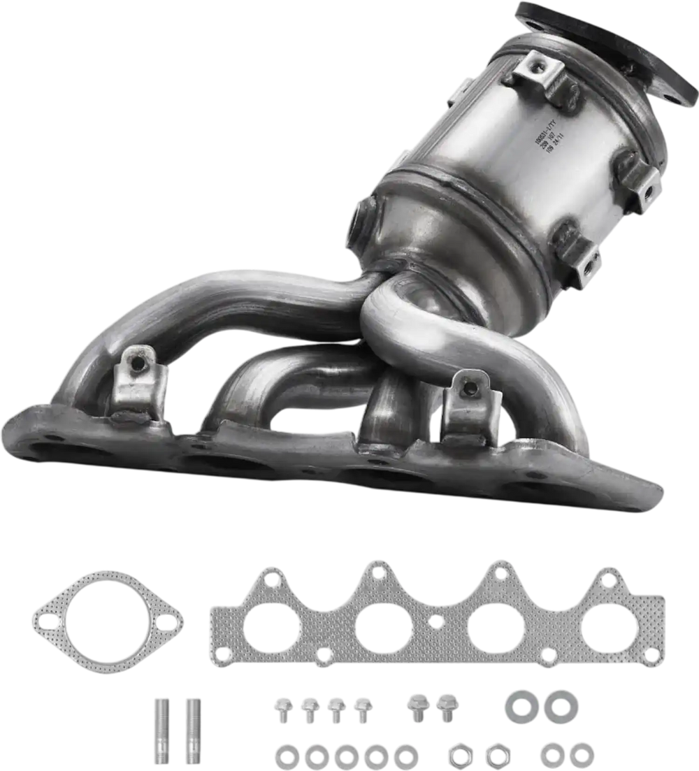 VEVOR Catalytic Converter, Compatible with Kia Soul Rio/Hyundai Veloster Accent, 1.6L L4, Front, Replacement OE 674-891, 16680, Stainless Steel High Flow Converter, for Exhaust Gas Purification