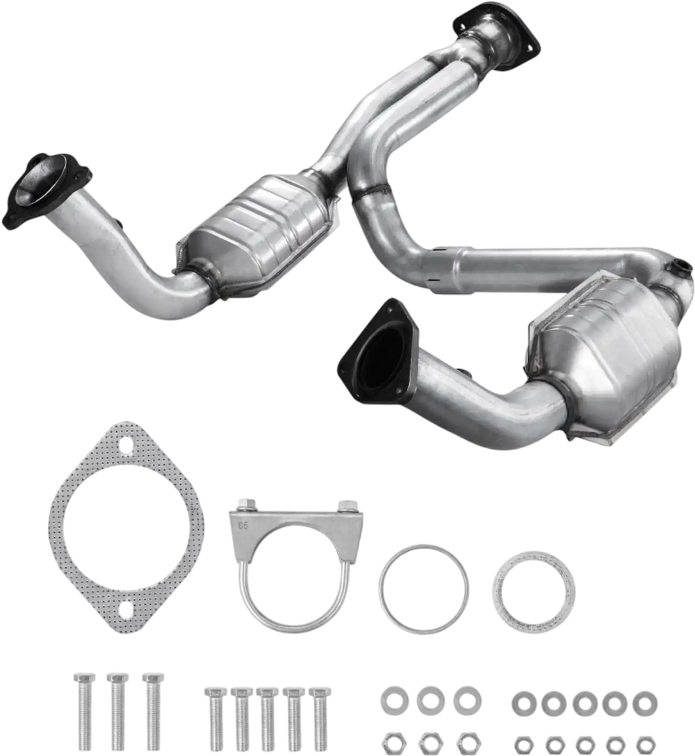 VEVOR Catalytic Converter, Compatible with Cadillac Escalade/Chevy Avalanche Silverado Suburban Tahoe/GMC Sierra Yukon, 4.3L V6, 4.8L/5.3L V8, Front, Left, Right, Replacement OE 15756278, 50366