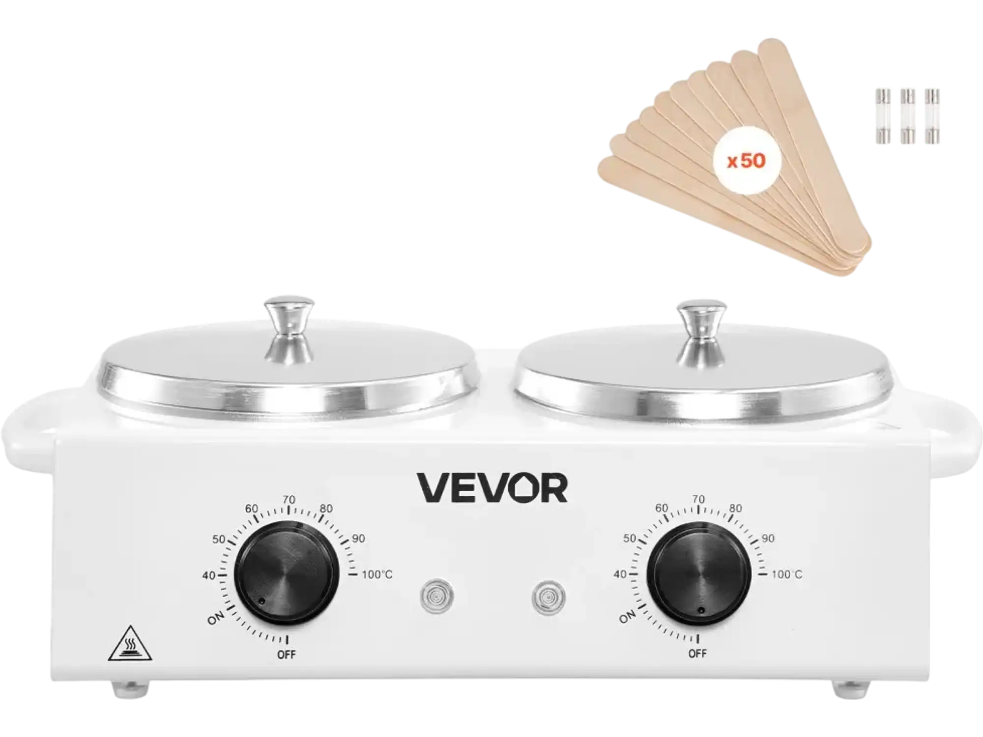 Vevor Wax Warmer Professional Double Hair Removal Heater Pot 1200ml New