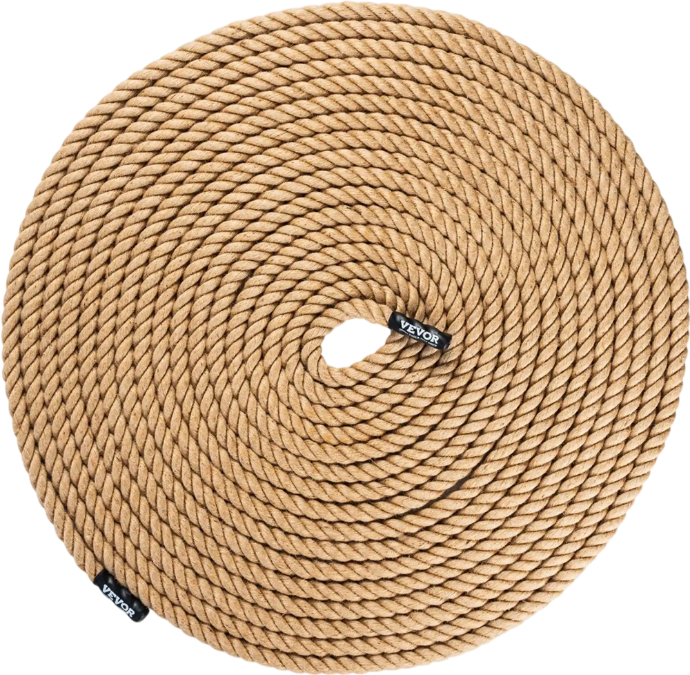 VEVOR Gym Climbing Rope, 1" Diameter 100 ft Length Gym Fitness Training Rope, Gym Exercise Workout Rope for Adults, Climbing Rope for Fitness and Strength Training, Climbing Exercise, Home Workout