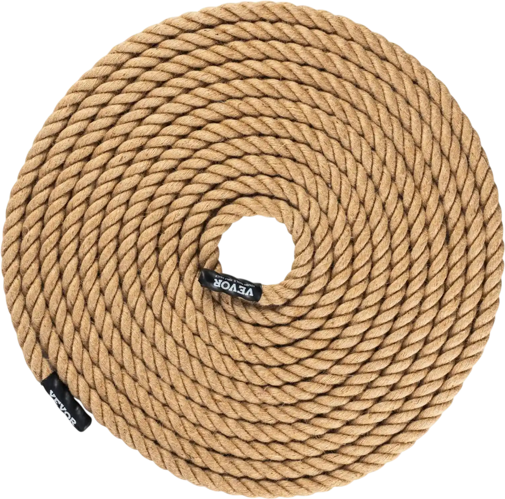 VEVOR Gym Climbing Rope, 1" Diameter 50 ft Length Gym Fitness Training Rope, Gym Exercise Workout Rope for Adults, Climbing Rope for Fitness and Strength Training, Climbing Exercise, Home Workout