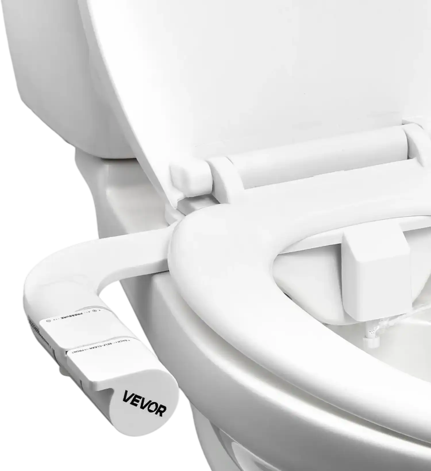 Vevor Bidet Attachment Self-Cleaning Dual Nozzles Adjustable Pressure Toilet Seat Attachment New