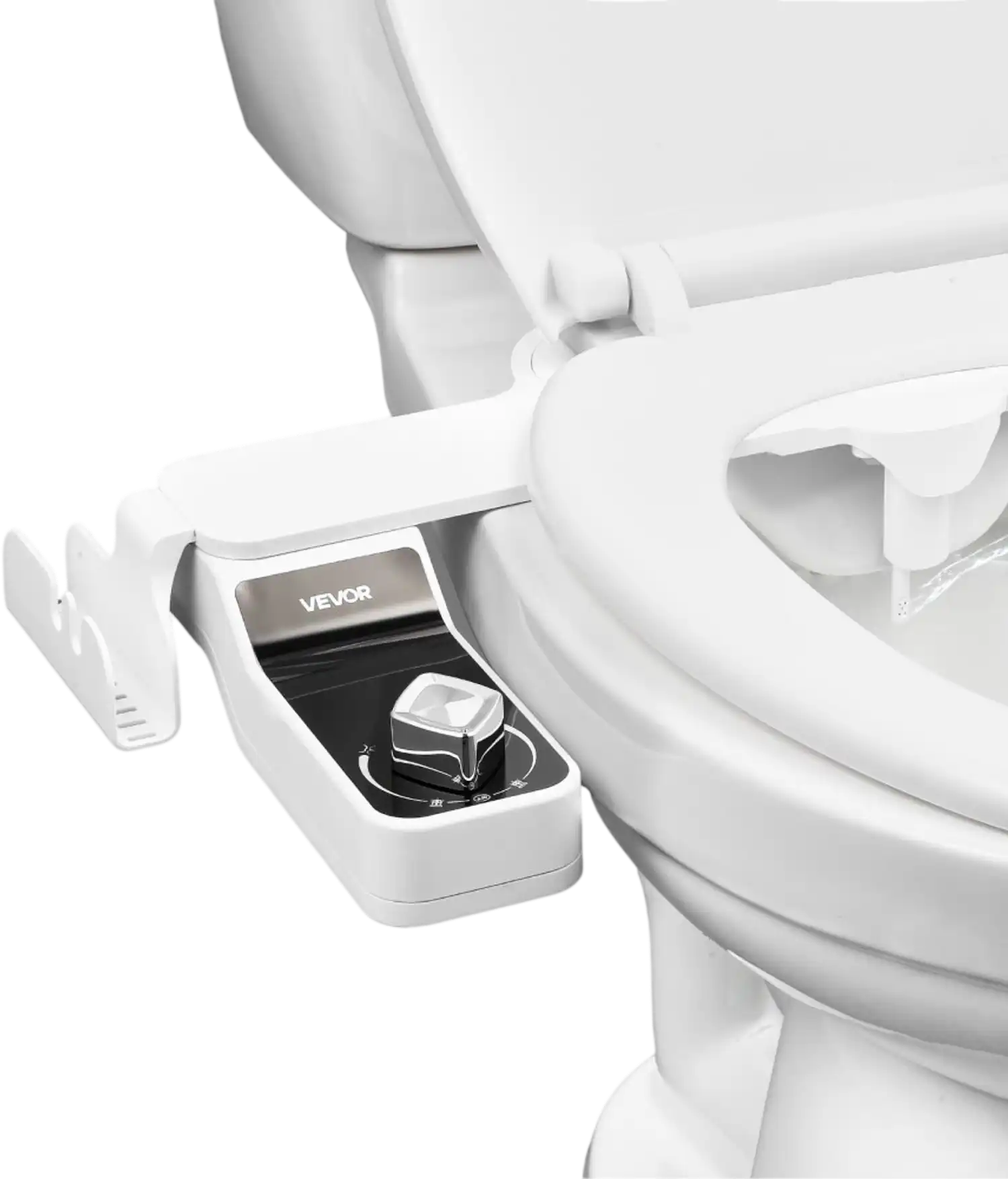 Vevor Bidet Attachment Ultra-Thin Dual Nozzle Adjustable Pressure Toilet Sprayer New