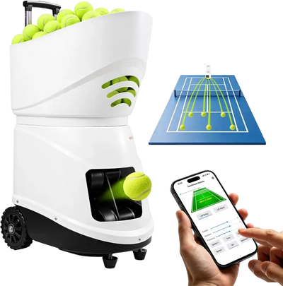 Vevor Tennis Ball Machine App-Controlled Auto Ball Launcher New