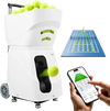 VEVOR Tennis Ball Machine,4H Runtimeand110 Ball Capacity Auto Ball Launcher, for Beginners and Pro Practice Training, with App Remote Control, Spin Control, 21 Training Modes, and Speeds up to 75MPH