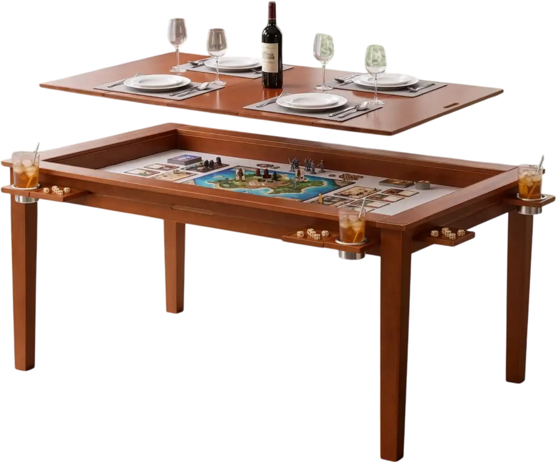 Vevor Board Game Table 2-in-1 Gaming and Dining Table 63