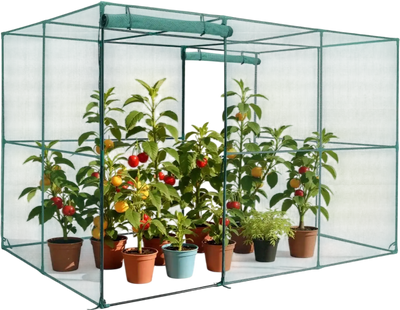Vevor Crop Cage 9.5' x 6.36' Plant Protection Tent with Zippered Door New