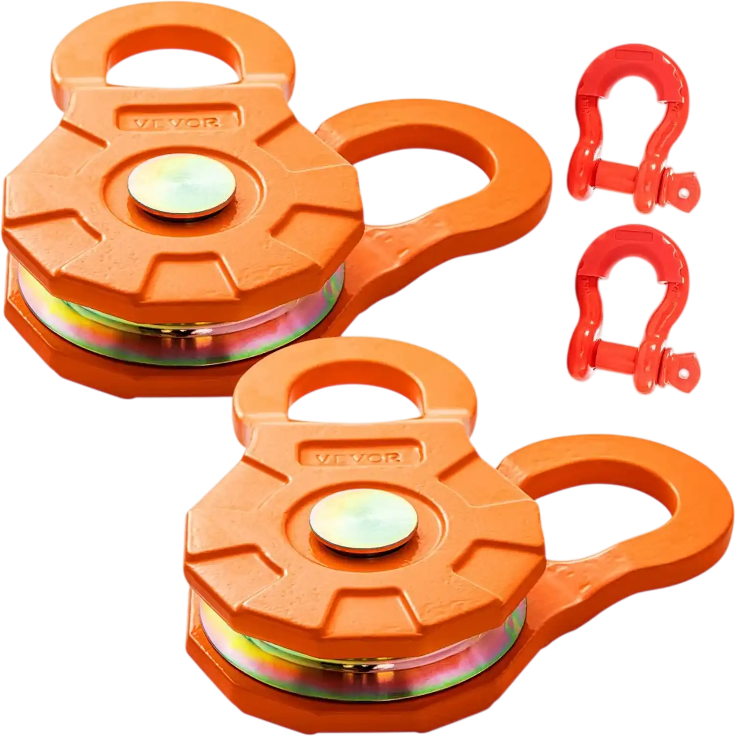 Vevor Snatch Block 11T 25,000 lbs Winch Pulley 2-Pack New