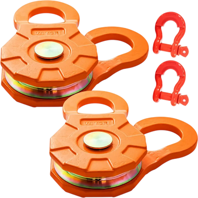 VEVOR Snatch Block, 11T/25,000 LBS Working Load Limit, Heavy Duty Winch Pulley for 0.55\