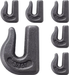 VEVOR Weld-on Grab Chain Hooks 3/8" Heavy Duty Tow Hook G70 Forged Steel 6 Packs Tractor Hook Weldable Compatible for Tractor Bucket, Crane, Chain Hoist, Forklift, Maximum Break Strength 15,000 lbs