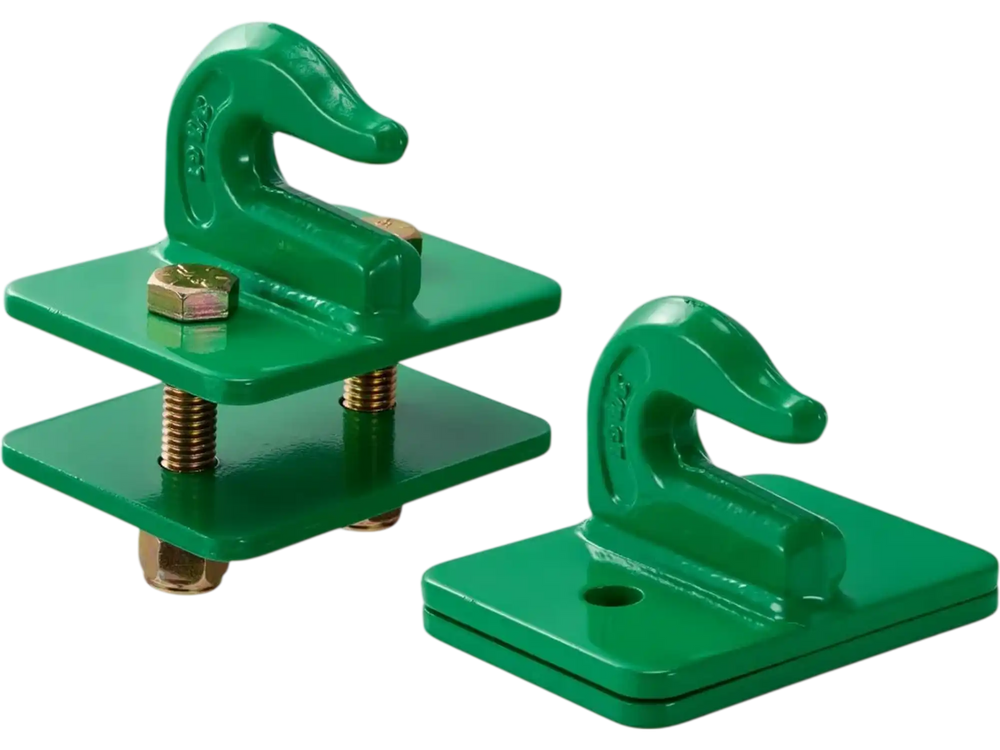 Vevor 3/8" Tractor Bucket Hooks Grade 70 Forged Steel 2 Pack Bolt On Grab Hooks Heavy Duty Mount With Backer Plate, Maximum Break Strength 15,000 Lbs, Compatible For Tractor Bucket, Rv, Pickup, Truck