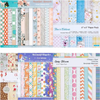 VEVOR Scrapbook Paper, 72 Sheets, 6 x 6 in Mixed Special Paper for VEVOR Die Cutting and Embossing Machine, Vibrant Color, Patterned Design for Decorations, Scrapbooking, Card Making, and DIY Crafting