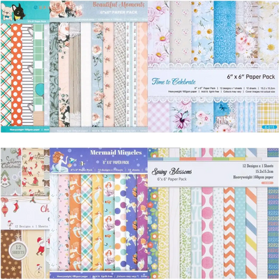 Vevor Scrapbook Paper Vibrant Patterned Craft Paper 72 Sheets 6