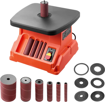 VEVOR Oscillating Spindle Sander, 2400RPM Benchtop Spindle Sander with 6 Sleeves (1/2
