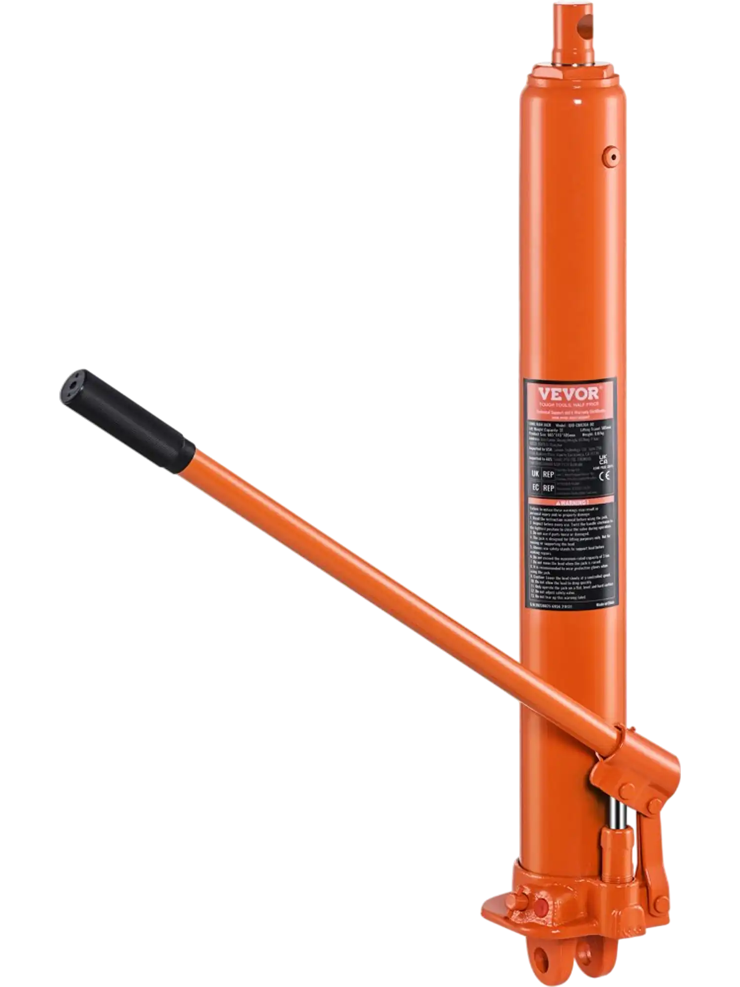 Vevor Hydraulic Long Ram Jack 3 Ton Engine Hoist Cylinder New