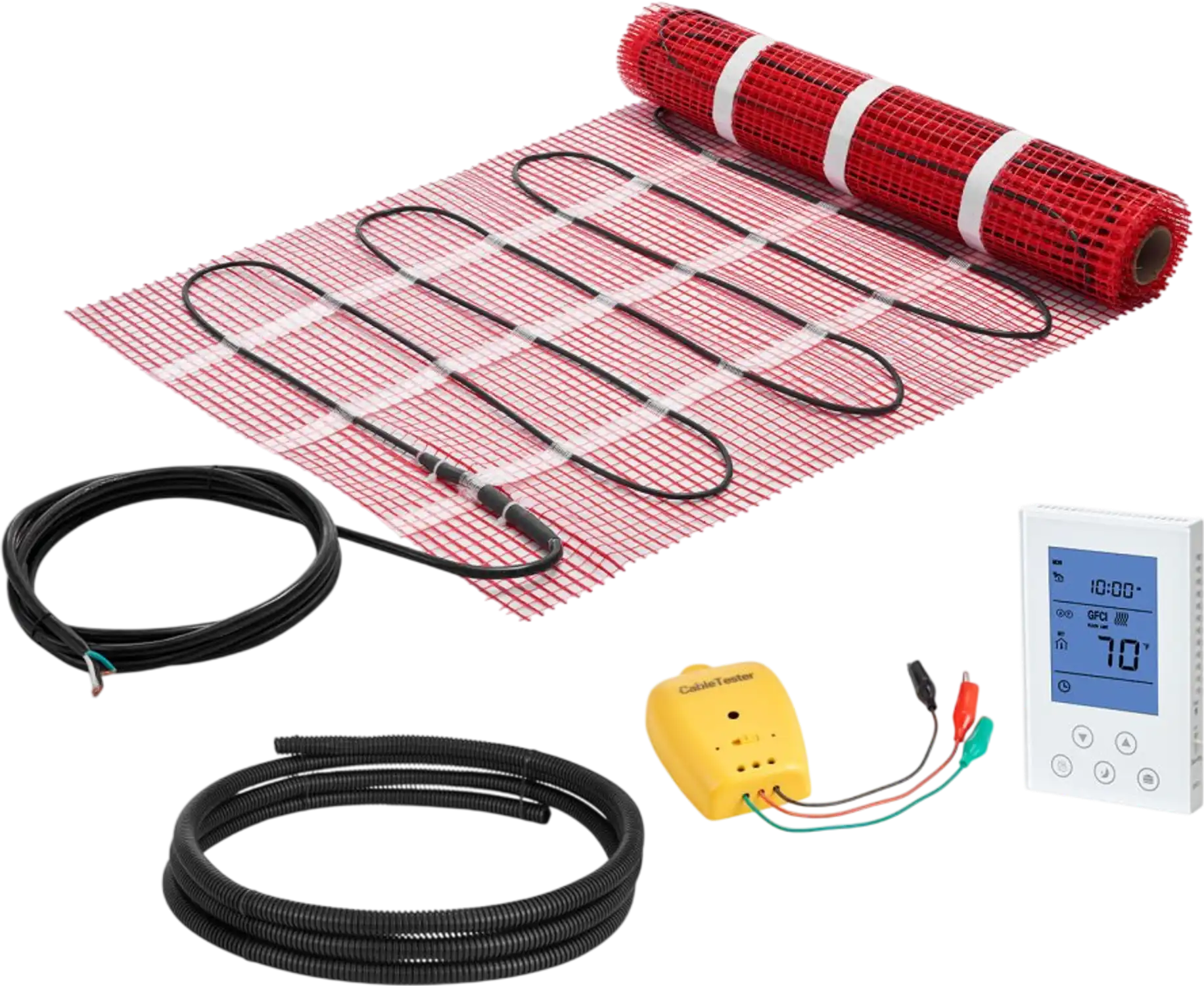 Vevor Floor Heating Mat 15 sq.ft 120V Electric Radiant System with Smart Thermostat New