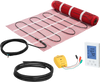 VEVOR 15 sqft Self-Adhesive Mesh Floor Heating Mat System, 120V Electric Radiant Heated Floor System, with Smart Control Thermostat & Alarm, Easy Installation for Tile, Stone, Vinyl