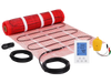 VEVOR Floor Heating Mat, 30 Sq.ft, Electric Radiant In-Floor Heated Warm System with Digital Floor Sensing Thermostat, Includes Installation Monitor, Adhesive Back for Easy Installation on The Floor