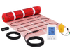 VEVOR Floor Heating Mat, 20 Sq. ft, Electric Radiant In-Floor Heated Warm System with Digital Floor Sensing Thermostat, Includes Installation Monitor, Adhesive Back for Easy Installation on The Floor