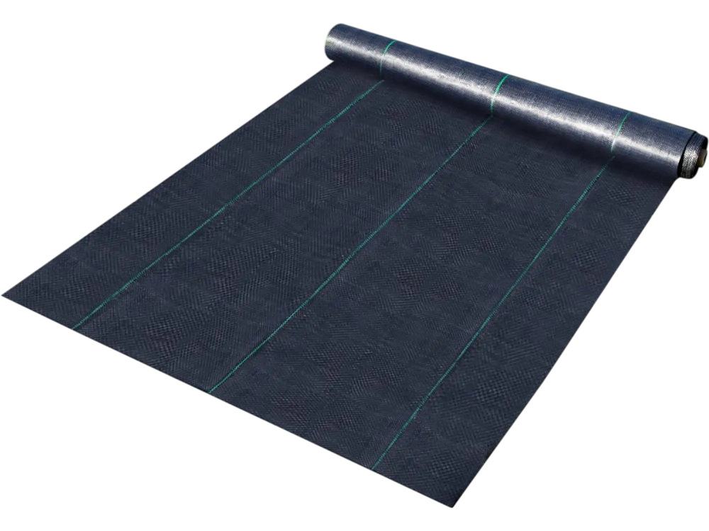VEVOR Weed Barrier Landscape Fabric, 6 x 250 ft, 4.1 Oz Premium Woven Ground Cover, Heavy Duty PP Material & Easy Setup, Weed Control for Outdoor Garden, Lawn, Driveway, Black