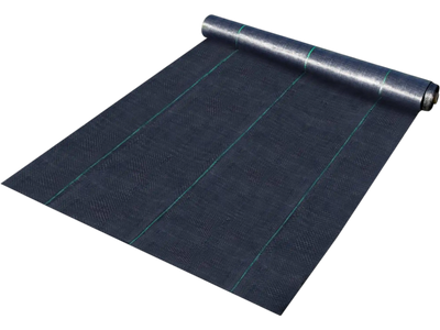 VEVOR Weed Barrier Landscape Fabric, 6 x 250 ft, 4.1 Oz Premium Woven Ground Cover, Heavy Duty PP Material & Easy Setup, Weed Control for Outdoor Garden, Lawn, Driveway, Black
