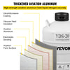 Vevor Liquid Nitrogen Tank 20L Aluminum Alloy Cryogenic Container with 6 Canisters & Carry Bag New