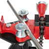 VEVOR Tripod Pipe Chain Vise, 1/8\"-5\" Pipe Capacity, 36.4“ Length Chain Vise Stand with Portable Folding Steel Legs, for Grabbing, Supporting and Bending Pipes in Factory, Workshop and Home