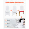 VEVOR Stretch Spandex Folding Chair Covers, Universal Fitted Chair Cover, Removable Washable Protective Slipcovers, for Wedding, Holiday, Banquet, Party, Celebration, Dining (100PCS White)