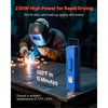 VEVOR Portable Welding Rod Oven, 10LBS Capacity Electrodes Drying Oven 230W 120V, 300℉ Fast Heating Welding Rods Dryer for 18-inch Stick Electrodes - with Easy-to-Carry Handle & Safety Locking Latch