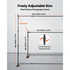 VEVOR 10 x 8 Ft Backdrop Banner Stand Adjustable Height and Width Newest Step and Repeat for Trade Show Wall Exhibitor Photo Booth Background