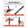VEVOR 10 x 8 Ft Backdrop Banner Stand Adjustable Height and Width Newest Step and Repeat for Trade Show Wall Exhibitor Photo Booth Background