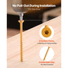 VEVOR Wood Screws 350 PCS, #10 x 3-Inch Anti-Rust Coated, Exterior Deck Screw Torx/T25 Star Drive, Metal Rust-Resistant Outdoor Decking Screws with 2 Screw Connectors, for Decking Fencing Framing