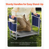 VEVOR Garden Kneeler and Seat, 11 in Wide Kneeling Pad, Heavy Duty Garden Kneeling Stool, Folding Garden Seat with 2 Tool Bags, Relieve Knee & Back Pain, Non-Slip Garden Bench for Women Grandparents