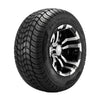VEVOR Golf Cart Wheels, 10" 205/50-10 Black Aluminum Alloy Golf Cart Tires and Wheels Combo (Set of 4) Fit Club Car, EZGO, Yamaha, 4 Ply Rubber 4-Lug Lawn Mower Tires & Rims, 675 lbs Load, All-Terrain