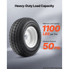VEVOR 2-Pack Trailer Tire Rim Assembly 20.5x8-10 with 5 Lug on 4.5 in PCD, 6 Ply Load Range C Trailer Tire on 10" White Rims, 2.8 in Center Bore, Max Load 1100LBS 50PSI for Utility/Boat/Camper Trailers
