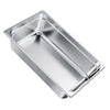 VEVOR 1 Pack Stainless Steam Hotel Pan, Full Size Table Steam Pan, 6 Inch Deep Anti Jam Restaurant Supplies Reusable Rustproof Catering Storage for Home, Party, Restaurant, Hotel, Buffet