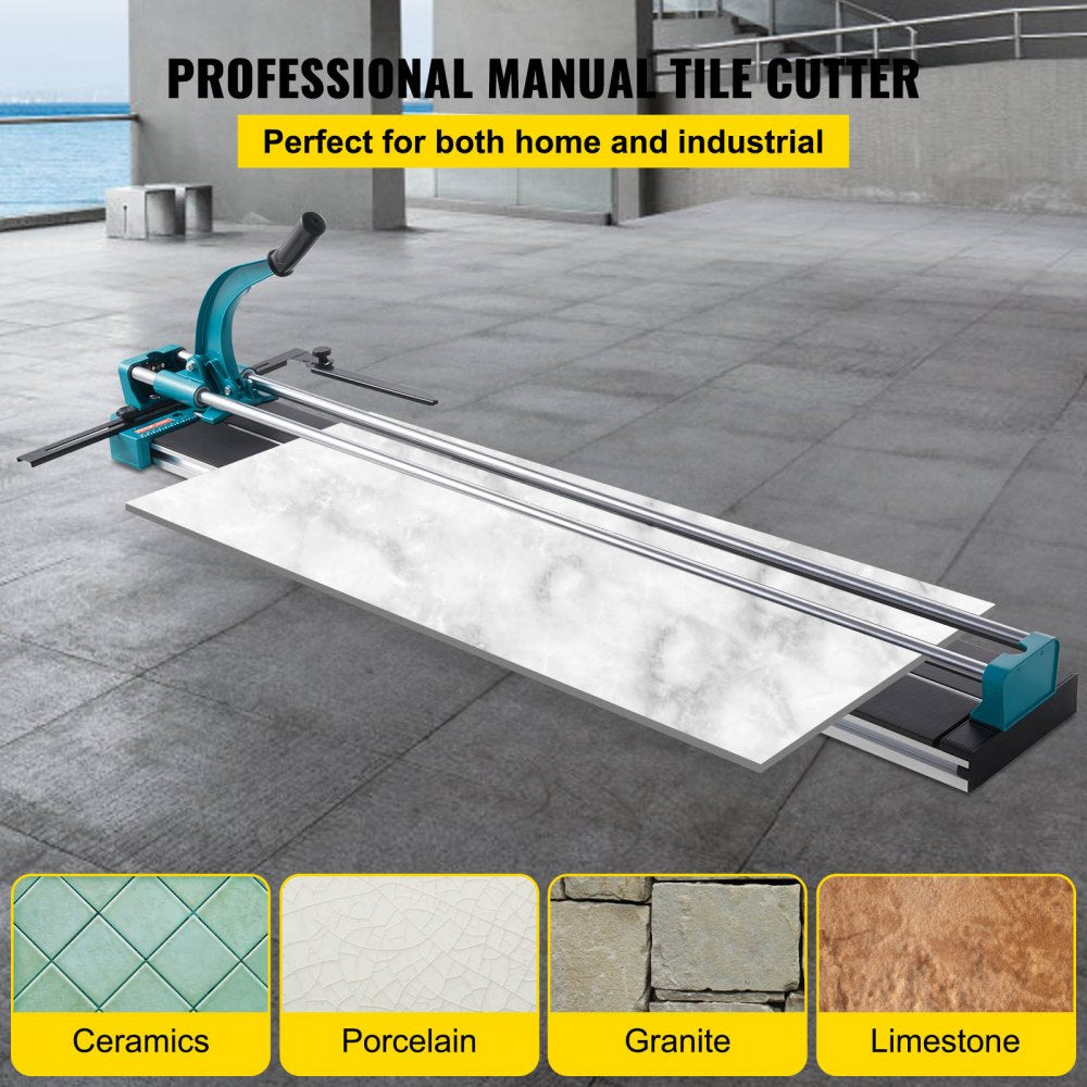 VEVOR Manual Tile Cutter 48"/1200mm Cutting Machine w/ Laser Guide for Ceramic