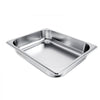 VEVOR 4 Pack Stainless Steam Hotel Pan, 1/2 Size Table Steam Pan, 2.5 Inch Deep Anti Jam Restaurant Supplies Reusable Rustproof Catering Storage for Home, Party, Restaurant, Hotel, Buffet