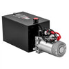 VEVOR 15 Quart Hydraulic Pump, Single Acting Dump Trailer Pump, 3200PSI Max Relief Pressure, 0.91 GPM Flow Rate, DC12V 1.6KW Hydraulic Power Unit for Dump Trailer Car Lifting (Horizontal Installation)