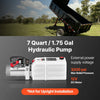 VEVOR 7 Quart Hydraulic Pump, Single Acting Dump Trailer Pump, 3200PSI Max Relief Pressure, 0.91 GPM Flow Rate, DC 12V 1.6KW Hydraulic Power Unit for Dump Trailer Car Lifting (Horizontal Installation)