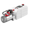 VEVOR 7 Quart Hydraulic Pump, Single Acting Dump Trailer Pump, 3200PSI Max Relief Pressure, 0.91 GPM Flow Rate, DC 12V 1.6KW Hydraulic Power Unit for Dump Trailer Car Lifting (Horizontal Installation)