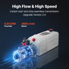 VEVOR 6 Quart Hydraulic Power Unit, Single Acting Dump Trailer Pump, 3200 PSI Max Relief Pressure & 0.91 GPM Flow Rate, DC 12V Hydraulic Pump with Metal Reservoir for Dump Trailer Car Lifting, White