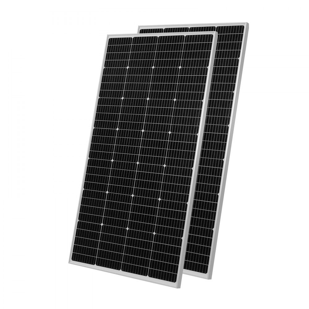 VEVOR 400W 12V Complete Solar Power Kit, 2PCS 200W Monocrystalline Solar Panels + 12.8V 100Ah LiFePO₄ Battery + 40A MPPT Charge Controller + 1000W Power Inverter for RV Home Camping Boats Off-Grid